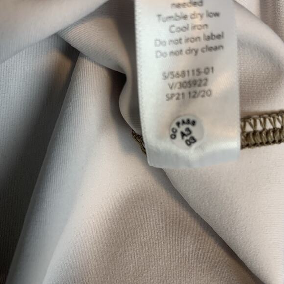 Athleta Shirt Womens 1X Tank Top Shanti Watercolor Stripe Crop Mortar Mushroom‎ - Picture 6 of 8